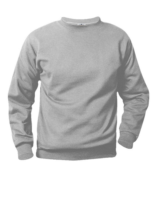 Unisex Crew Neck Fleece Sweatshirt - 6254 - OXFORD GREY