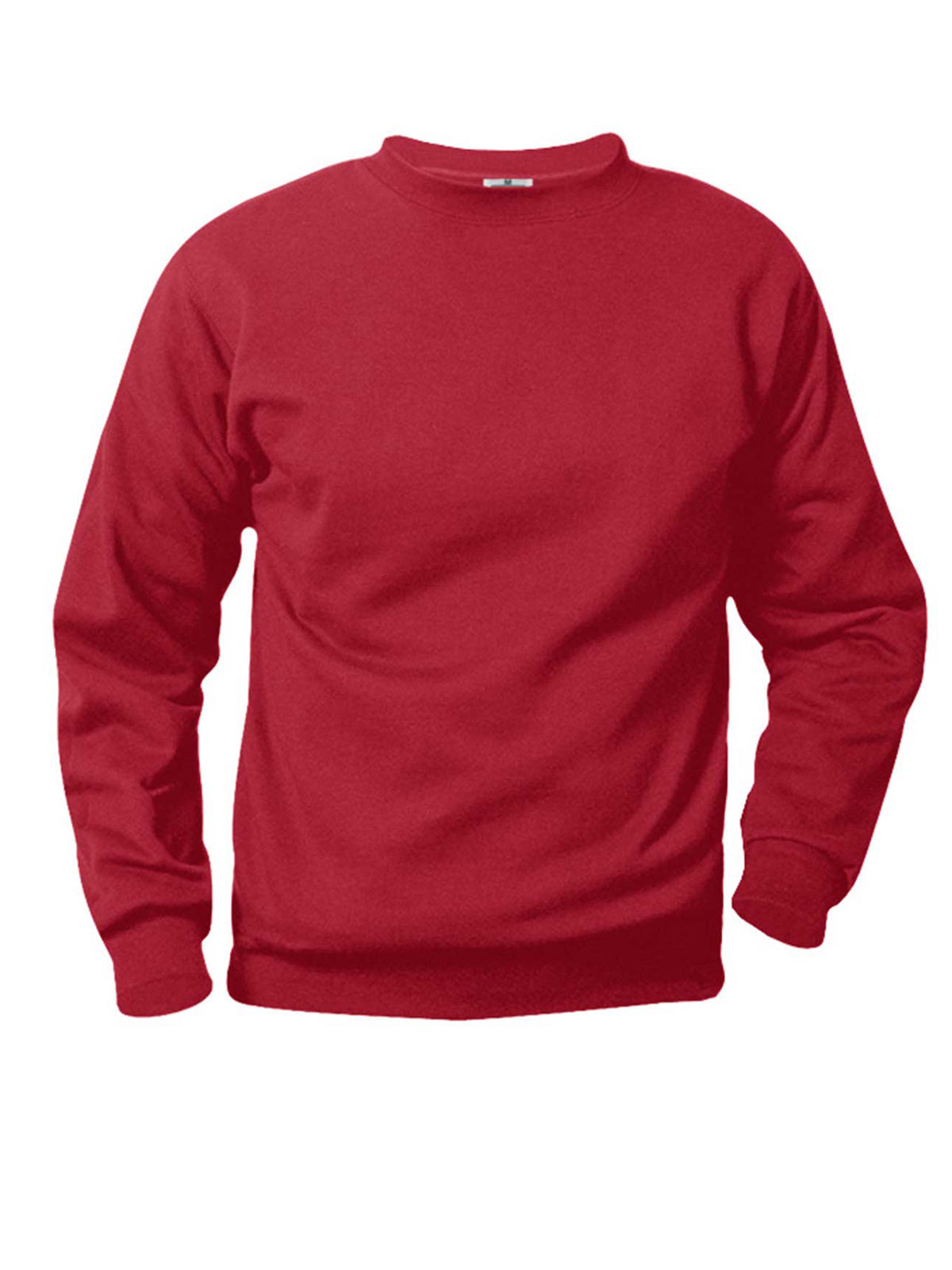 Unisex Crew Neck Fleece Sweatshirt - 6254 - RED