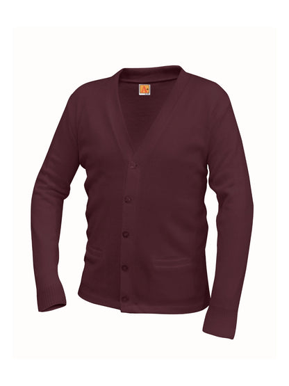 Unisex Adult and Youth Cardigan - 6300 - Mulberry