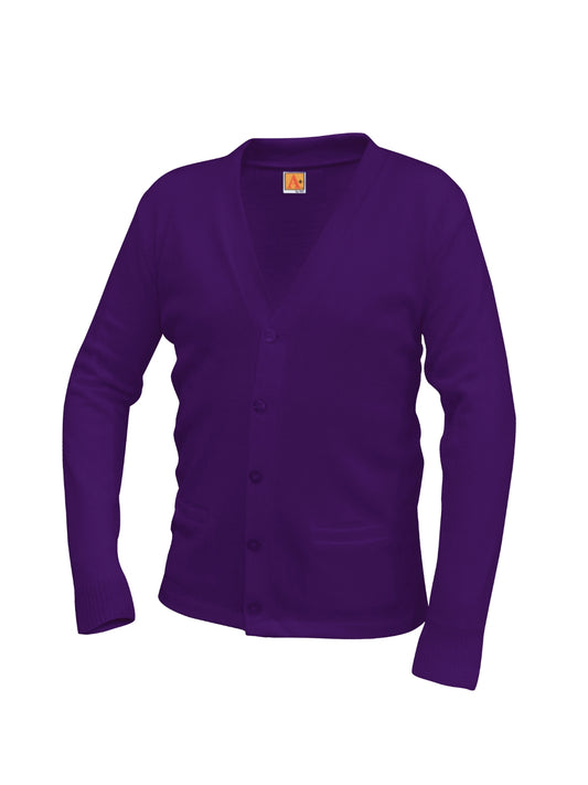 Unisex Adult and Youth Cardigan - 6300 - Purple