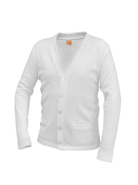 Unisex Adult and Youth Cardigan - 6300 - White