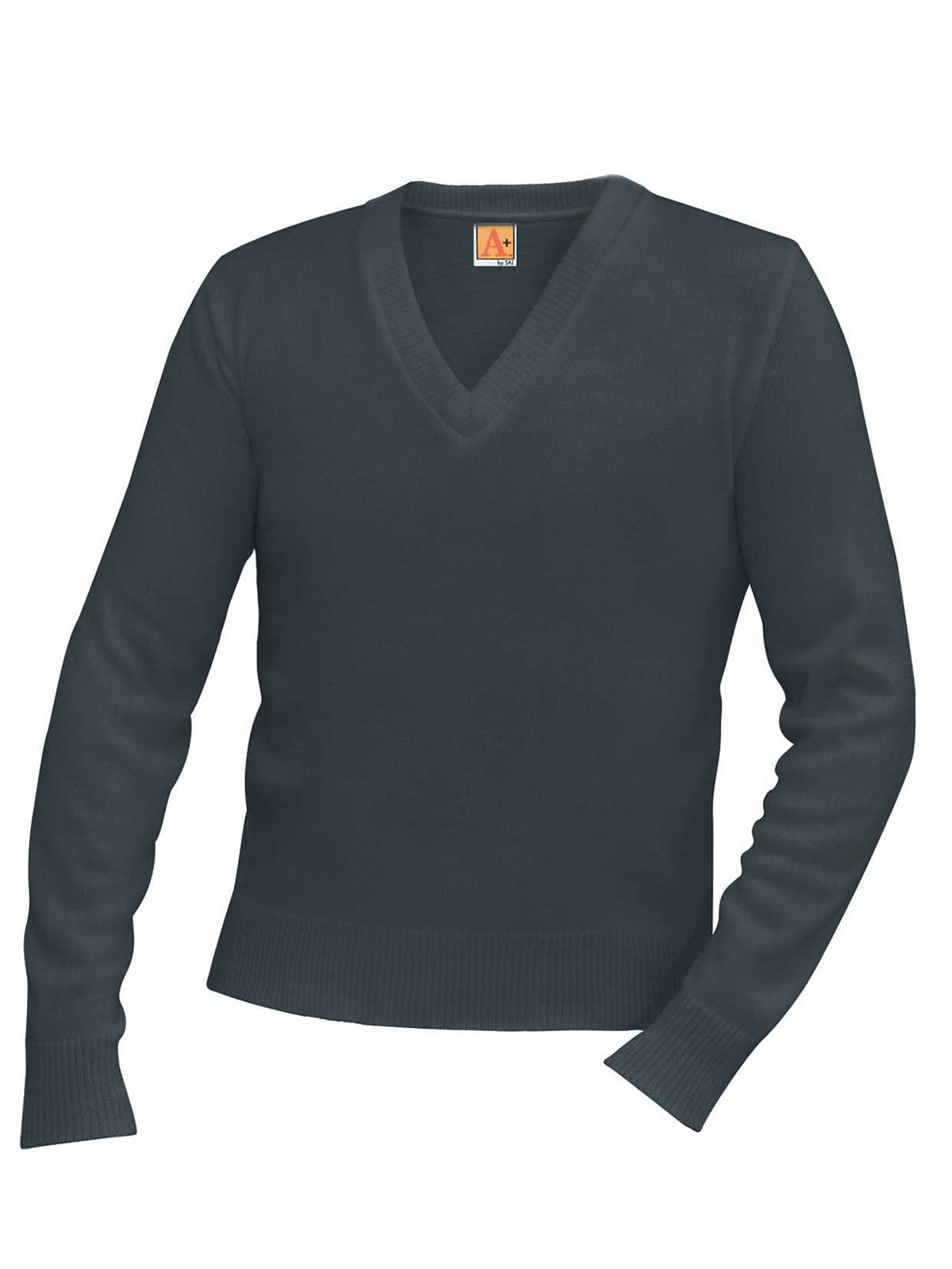 Unisex Jersey V-Neck Long-Sleeve Pullover Sweatshirt - 6500 - Charcoal Heather