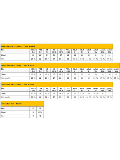 SIZECHART