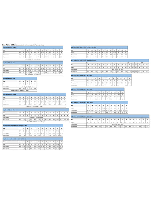 SIZECHART