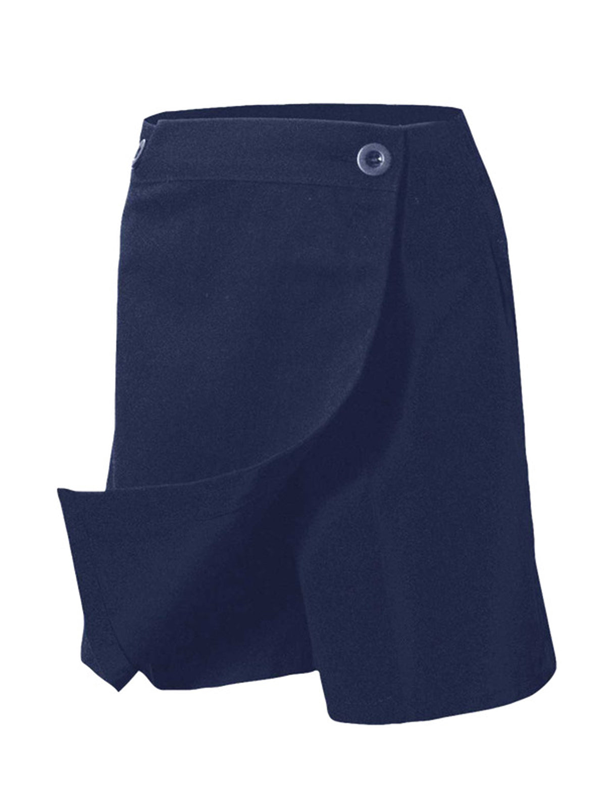 Girls' One-Pocket Brushed Twill Skort - 7931 - Navy