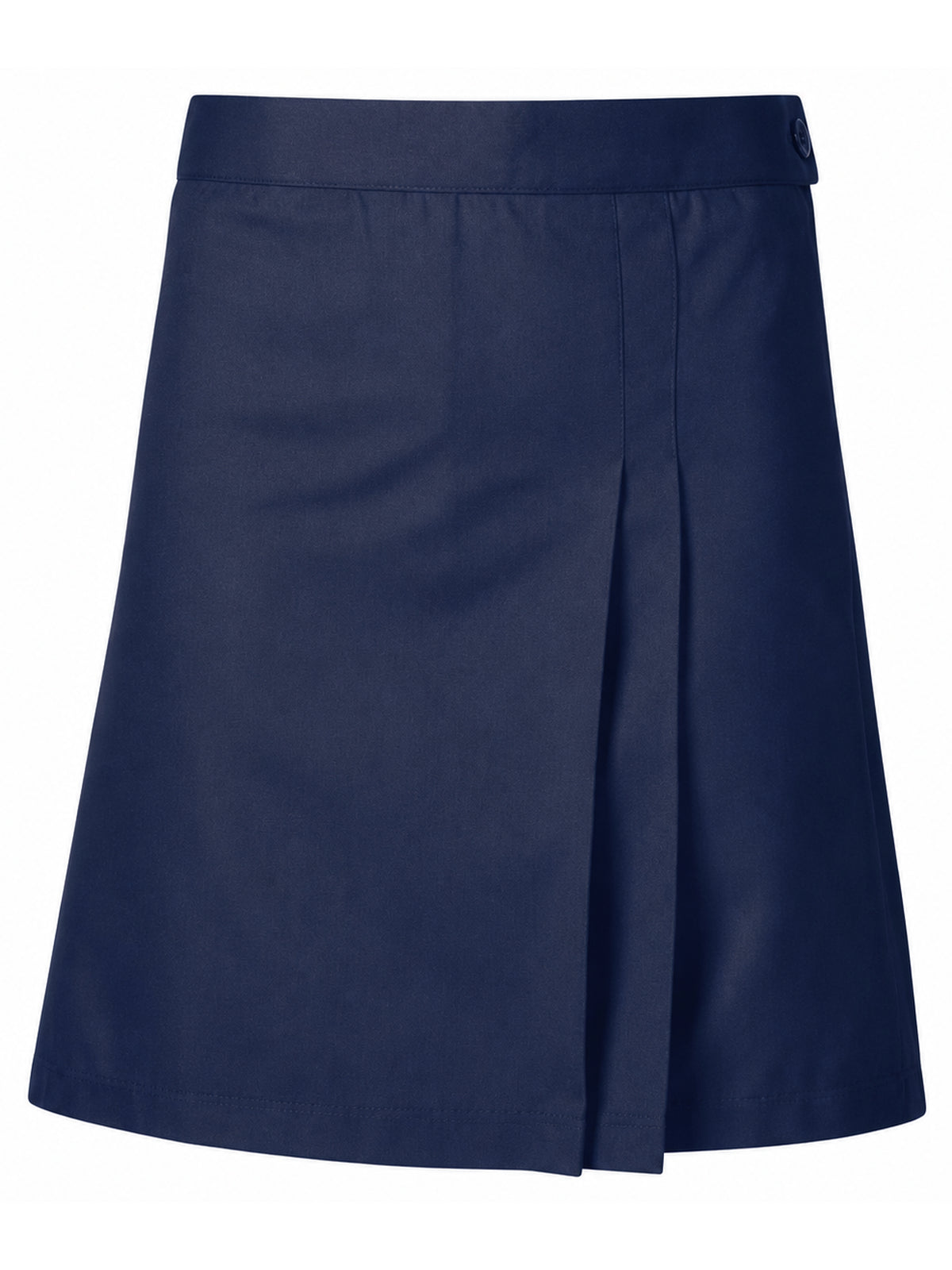 Girls' Double Pleat Brushed Twill Skort - 7982BT - Navy