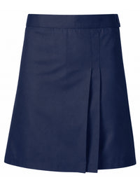 Girls' Double Pleat Brushed Twill Skort - 7982BT - Navy