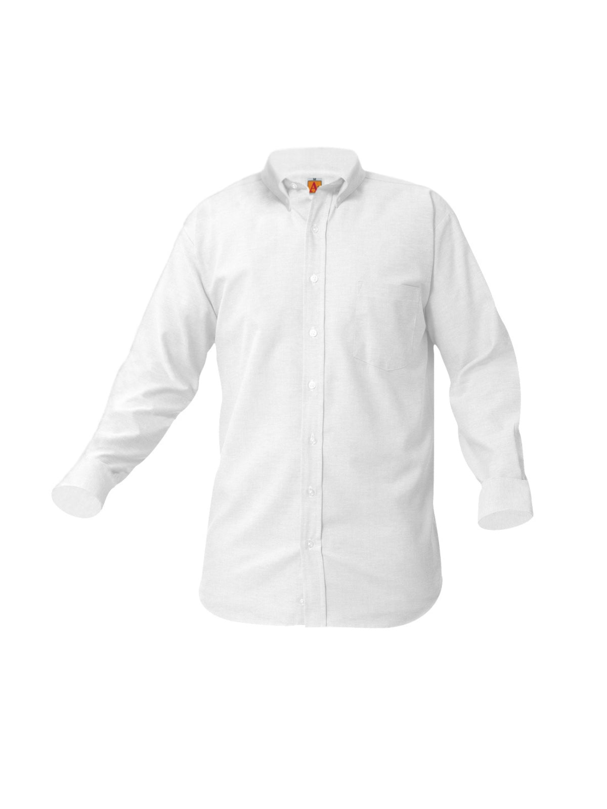 Boys' and Men's Oxford Long Sleeve Shirt - 8137 - White