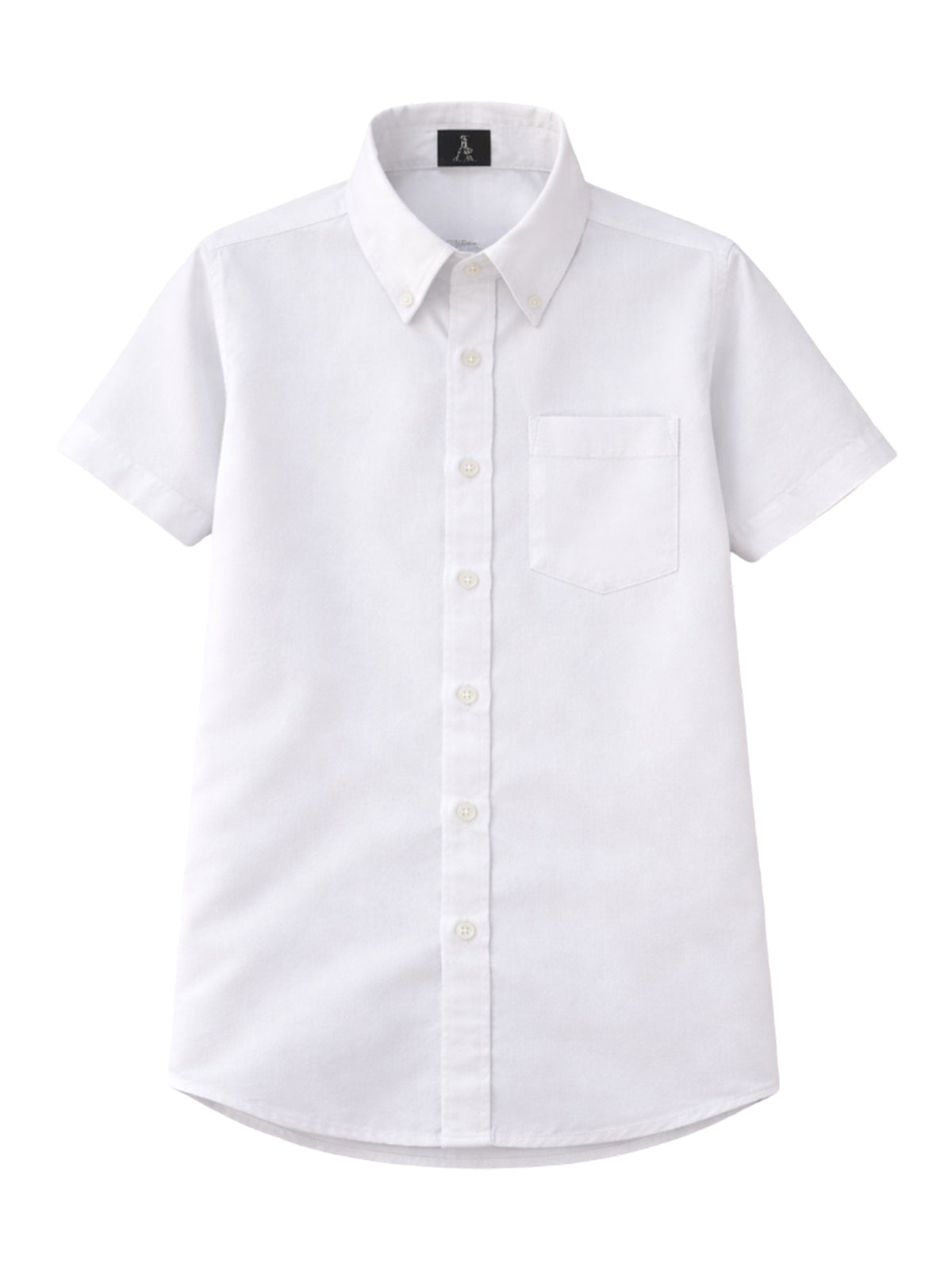 Unisex 1-Pocket Short Sleeve Pinpoint Oxford Shirt - 8139 - White