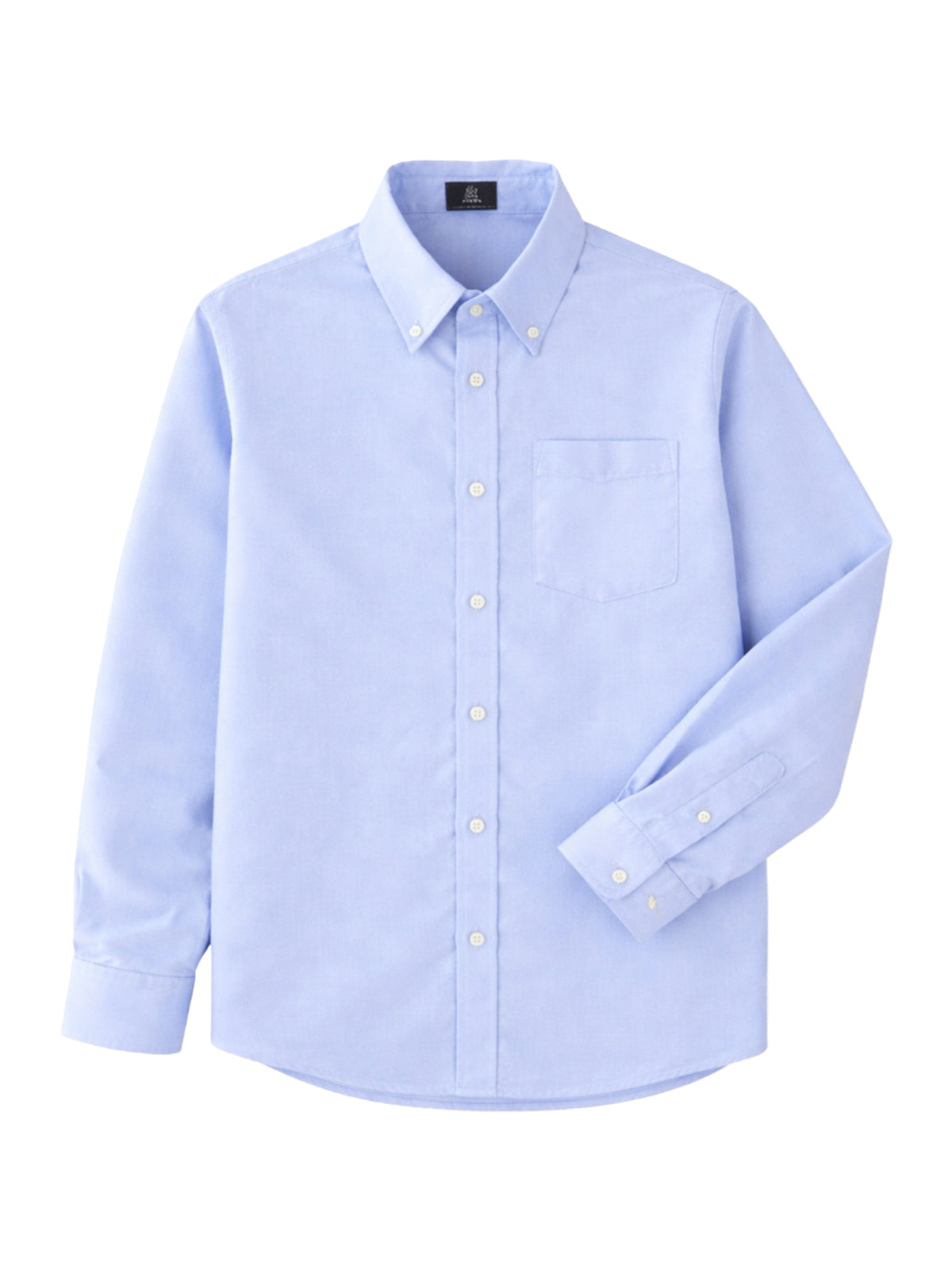 Unisex 1-Pocket Long Sleeve Pinpoint Oxford Shirt - 8140 - Lt. Powder Blue