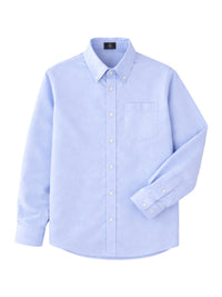 Unisex 1-Pocket Long Sleeve Pinpoint Oxford Shirt - 8140 - Lt. Powder Blue