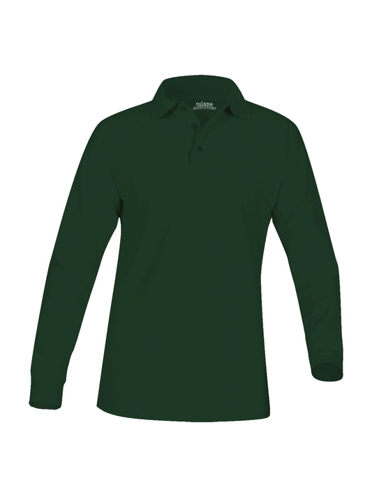 Unisex Long Sleeve Polo - 8748 - Green