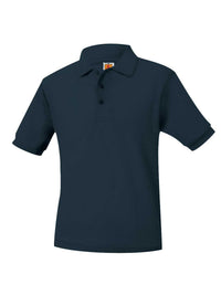 Unisex Pique Knit Short Sleeve Shirt - 8761 - Dark Navy