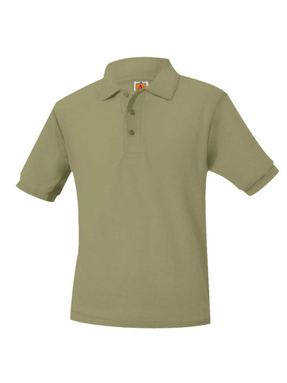 Unisex Pique Knit Short Sleeve Shirt - 8761 - Khaki
