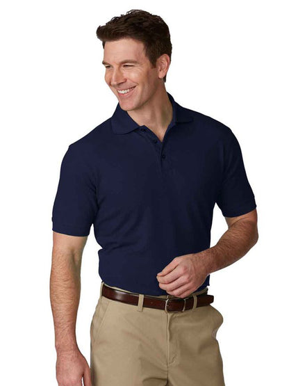 Unisex Pique Knit Short Sleeve Shirt - 8761 - Navy