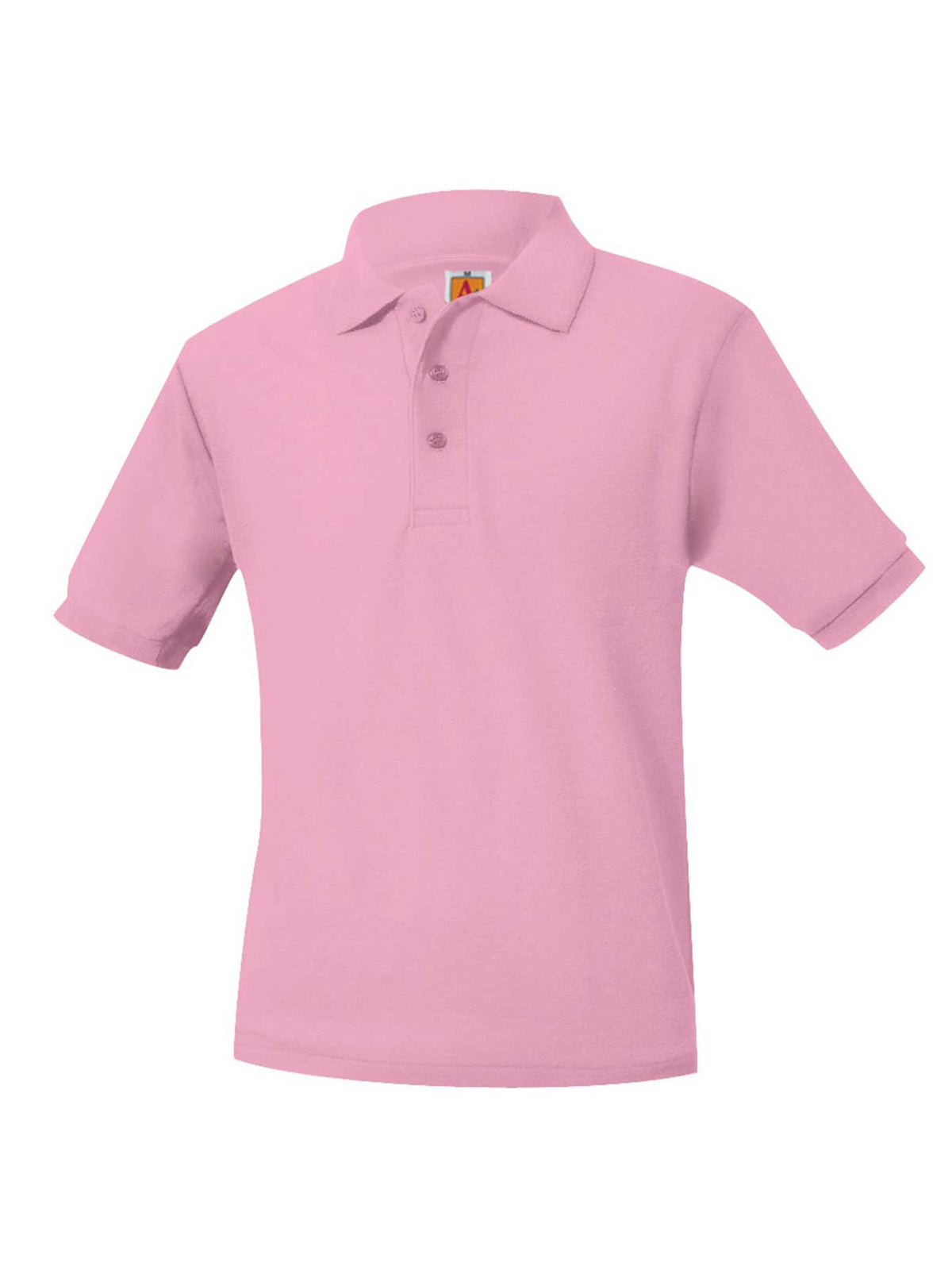 Unisex Pique Knit Short Sleeve Shirt - 8761 - Pink