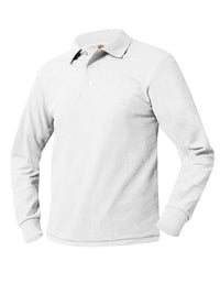 Unisex Long Sleeve Knit Shirt - 8766 - White