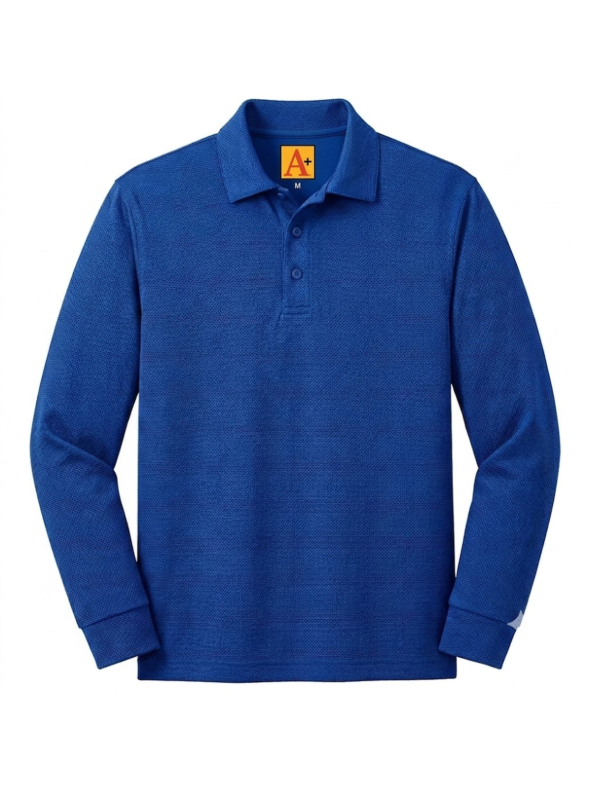 Unisex Performance Dri-Fit Jersy Knit Long Sleeve Polo - 8956 - Dark Royal