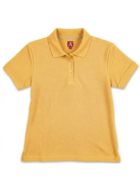 Women's Rib Trim Cuff Interlock Polo - 9737 - Tulane Gold