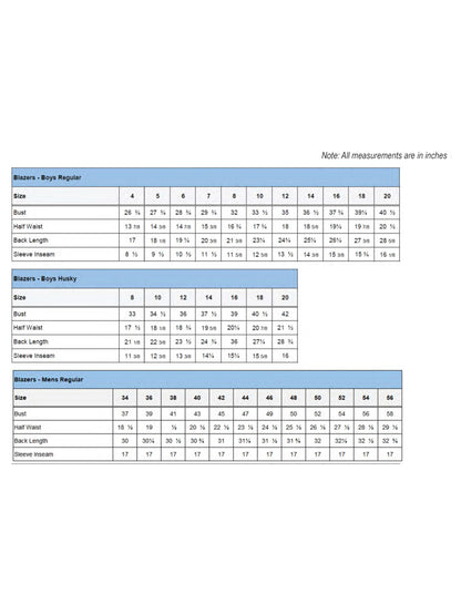 SIZECHART
