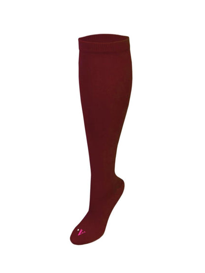 Women's 3-Pack Opaque Knee-Hi Socks - SC55 - Wine