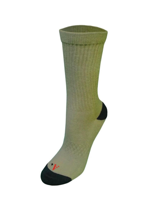 Unisex 3-Pack Crew Socks - SC77 - Khaki