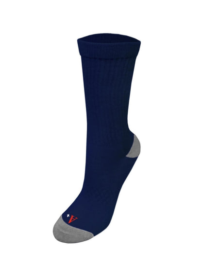 Unisex 3-Pack Crew Socks - SC77 - Navy
