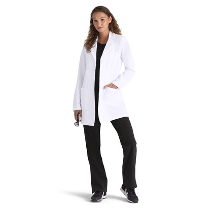 Women's Three-Pocket 32" Mid-Length Brooke Lab Coat - 2405 - White