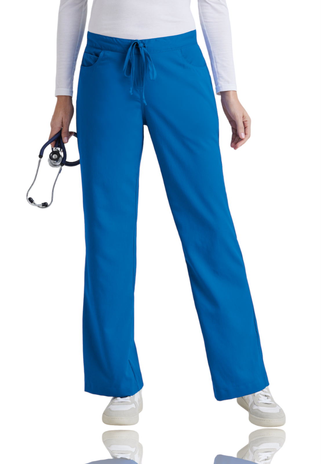 Women's Five-Pocket Flared Leg Riley Scrub Pant - 4232 - New Royal