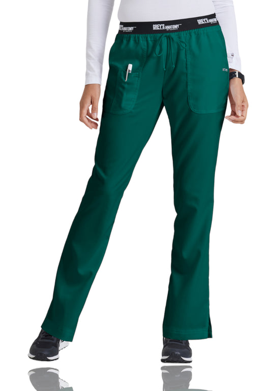 Women's Three-Pocket Flared Leg Aubrey Scrub Pant - 4275 - Hunter Green