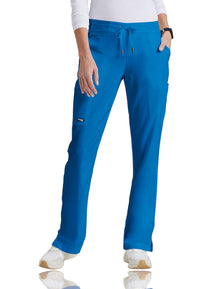 Women's Six-Pocket Straight Leg Mia Scrub Pant - 4277 - New Royal