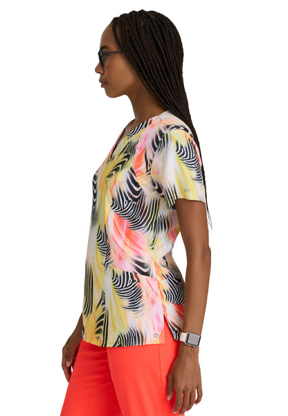 Women's V-Neck Thrive Scrub Top - 5107 - Zebra Brilliance