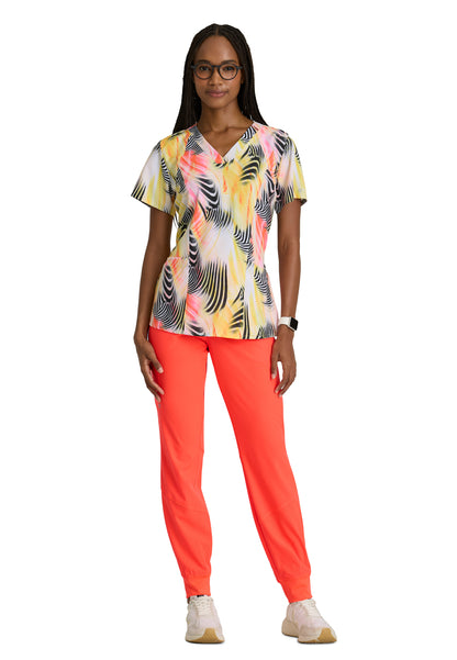 Women's V-Neck Thrive Scrub Top - 5107 - Zebra Brilliance