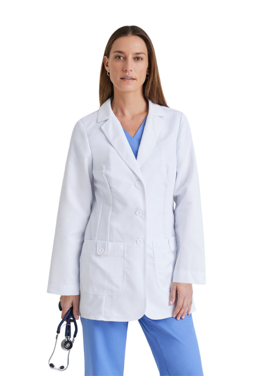 Women's Two-Pocket 31.5" Mid-Length Hannah Lab Coat - 7446 - White