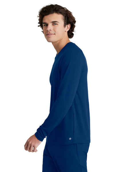 Men's Long Sleeve Surge Underscrub Tee - BOK803 - Indigo (Navy)