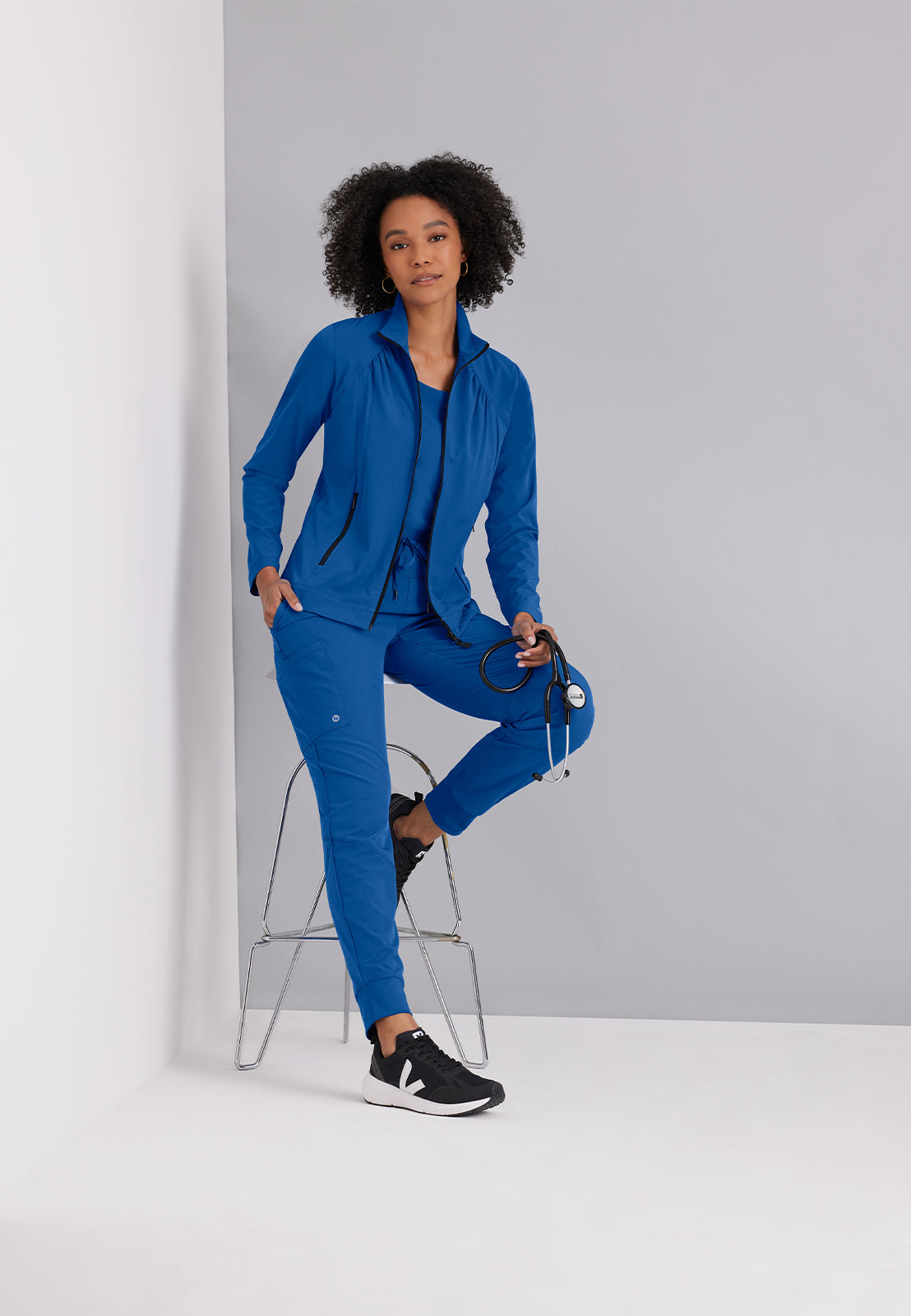 Women's Four-Way Stretch Boost Jogger Scrub Pant - BOP513 - New Royal