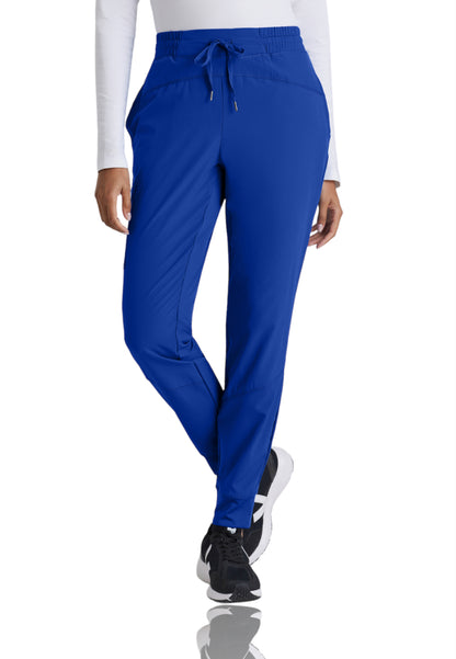 Women's Three-Pocket Mid-Rise Boost Jogger Scrub Pant - BOP513 - Cobalt