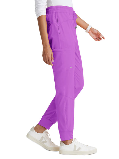 Women's Four-Way Stretch Boost Jogger Scrub Pant - BOP513 - Helio Purple