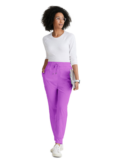 Women's Four-Way Stretch Boost Jogger Scrub Pant - BOP513 - Helio Purple