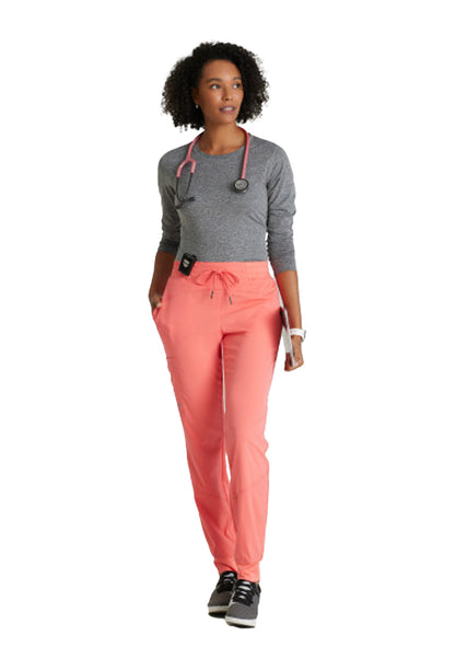 Women's Four-Way Stretch Boost Jogger Scrub Pant - BOP513 - Sunset Coral