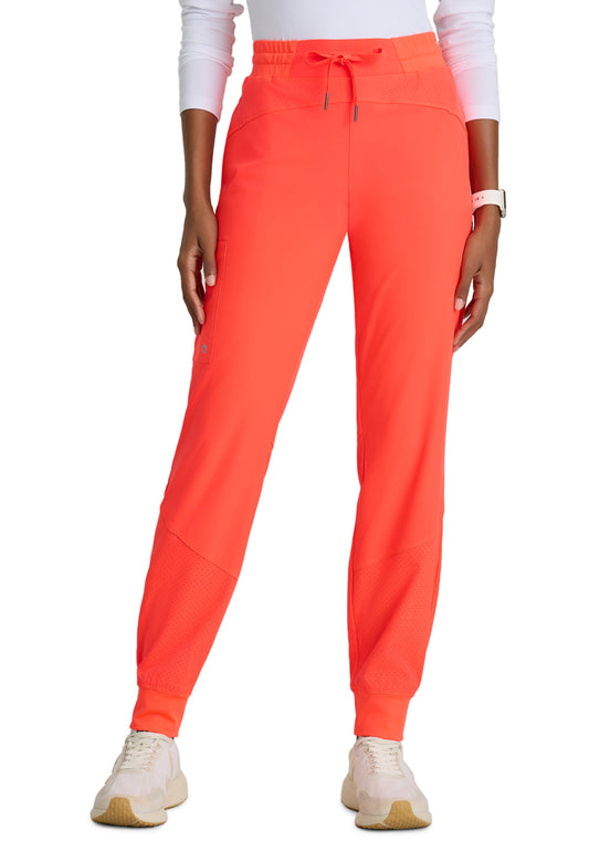 Women's Four-Way Stretch Boost Jogger Scrub Pant - BOP513 - Neon Flame