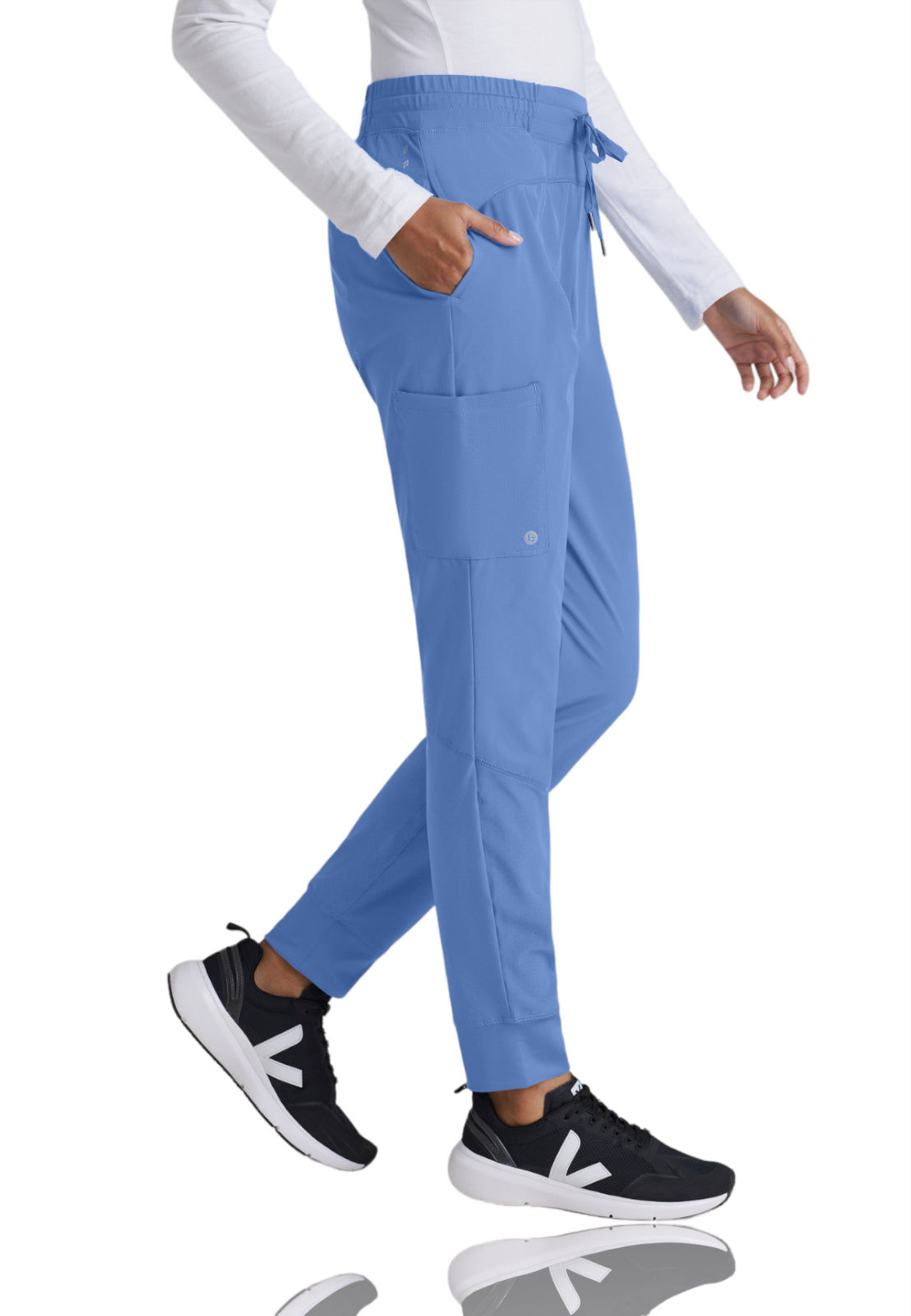 Women's Four-Way Stretch Boost Jogger Scrub Pant - BOP513 - Ciel Blue