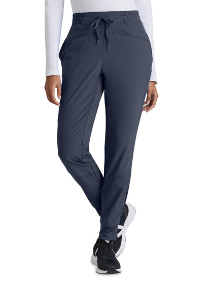 Women's Three-Pocket Mid-Rise Boost Jogger Scrub Pant - BOP513 - Steel
