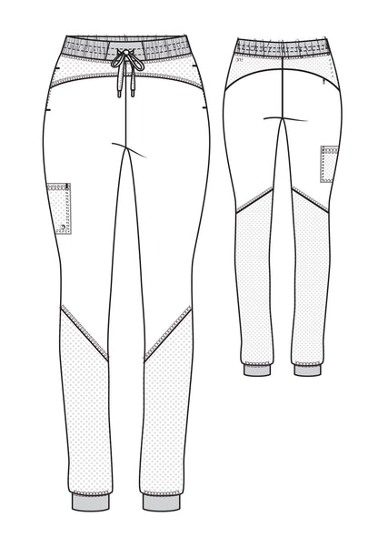 Women's Four-Way Stretch Boost Jogger Pant - BOP513 - Black