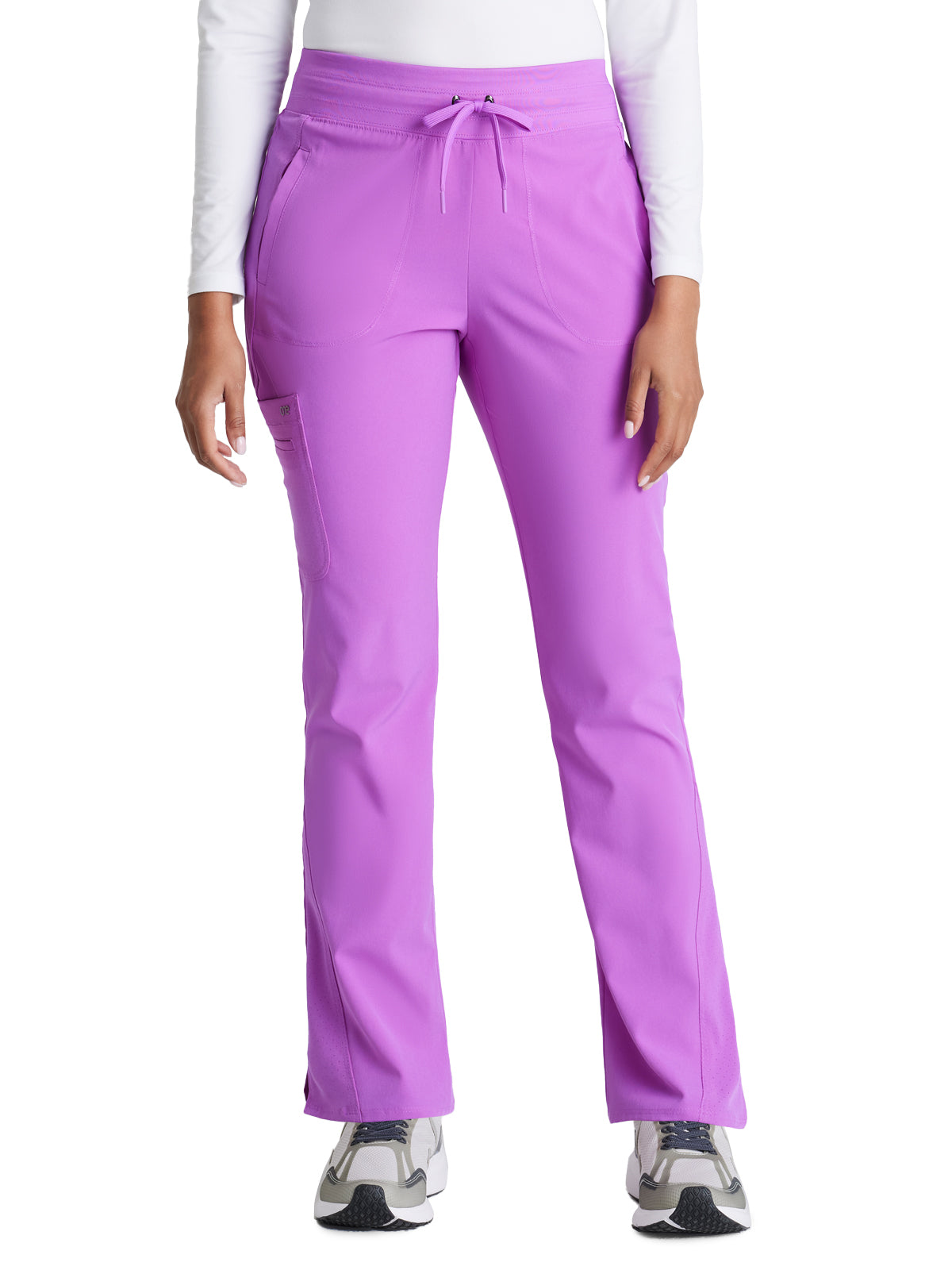 Women's Yoga-Style Uplift Scrub Pant - BOP597 - Helio Purple