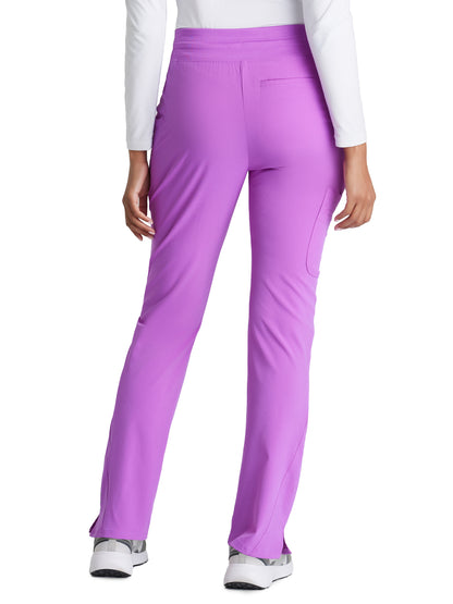 Women's Yoga-Style Uplift Scrub Pant - BOP597 - Helio Purple