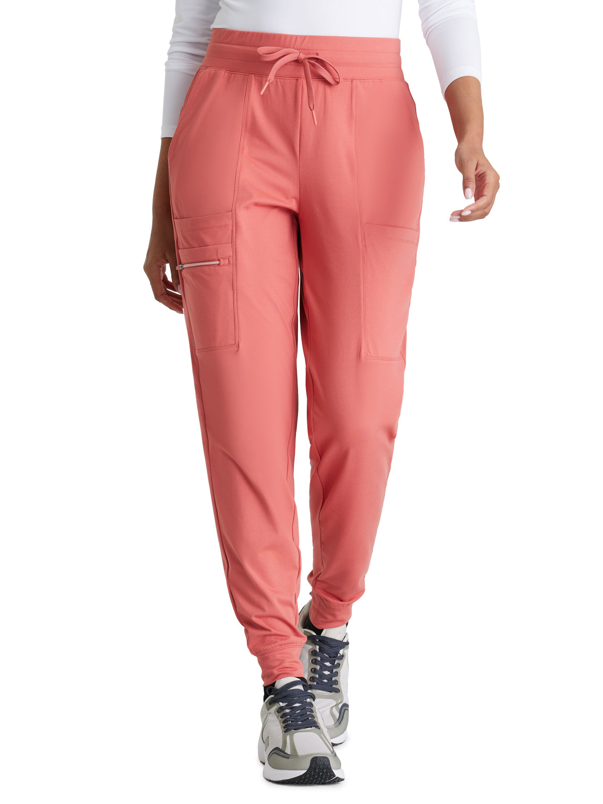 Women's 5 Pocket Drawcord Waistband Jogger Scrub Pant - BOP631 - Ginger Rose