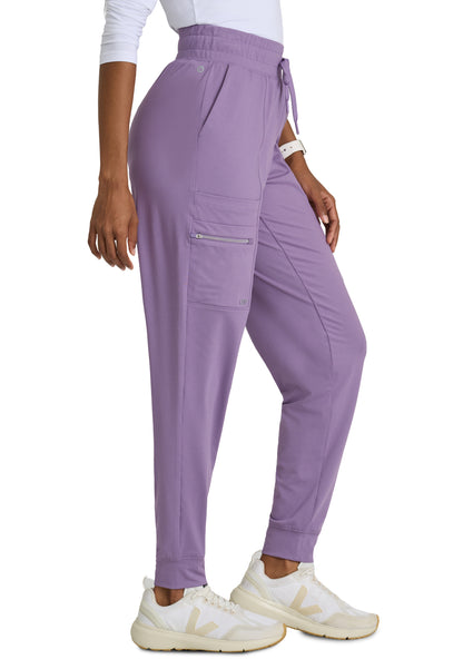 Women's 5 Pocket Drawcord Waistband Jogger Scrub Pant - BOP631 - Dusty Lavender