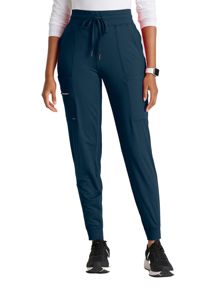 Women's 5 Pocket Drawcord Waistband Jogger Pant - BOP631 - Steel