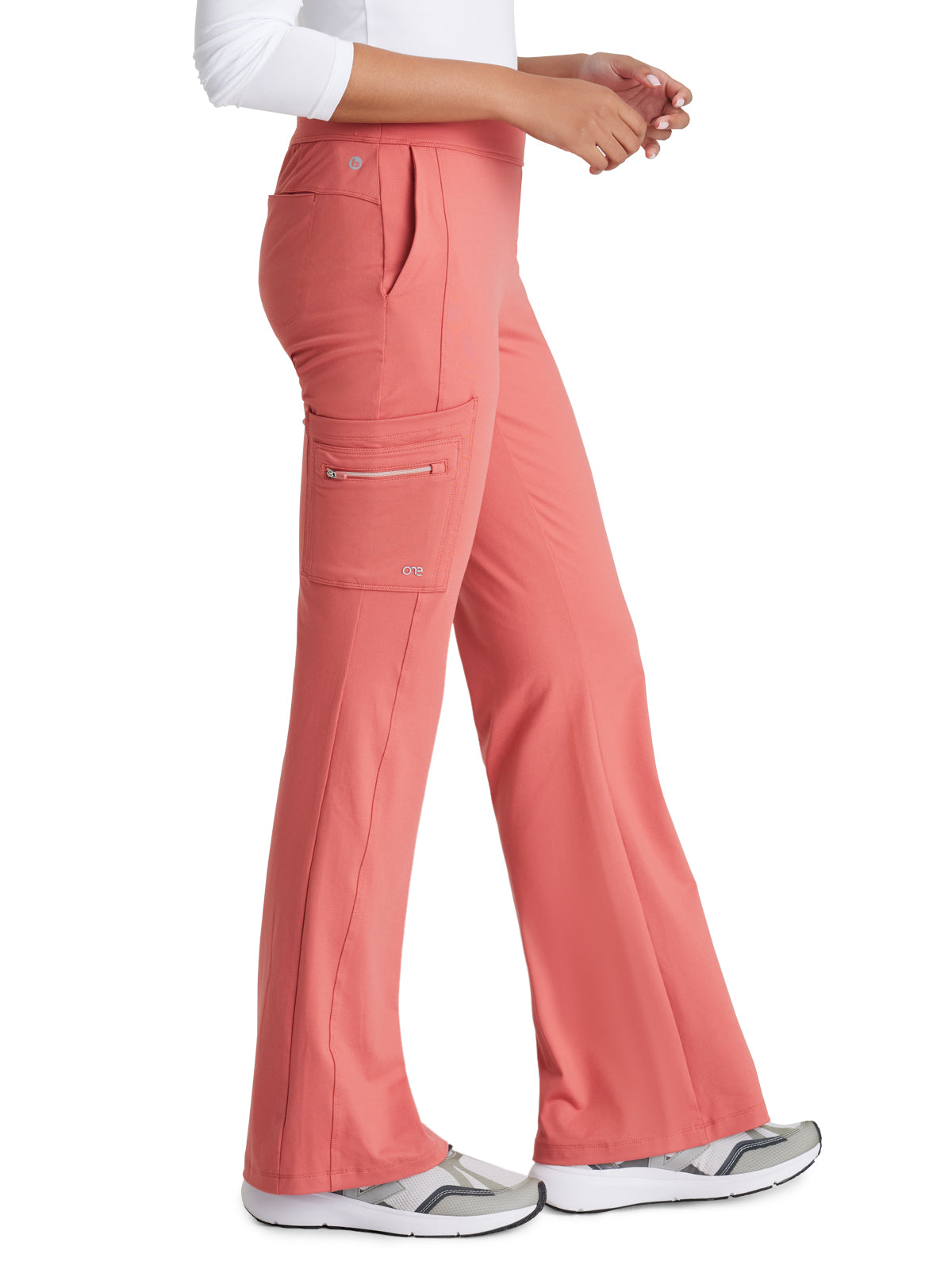 Women's 7 Pocket High-Rise Fit and Flare Scrub Pant - BOP645 - Ginger Rose